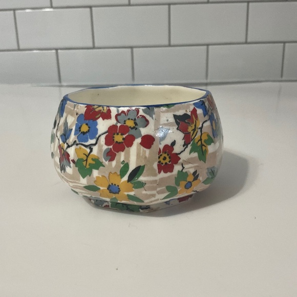 VTG James Kent Ltd Fenton Floral Open Sugar Dish - Picture 1 of 5